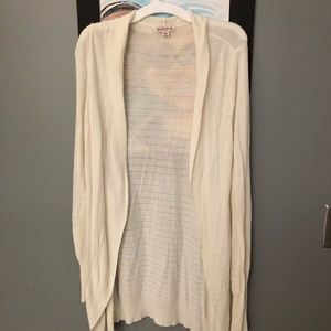 White cardigan